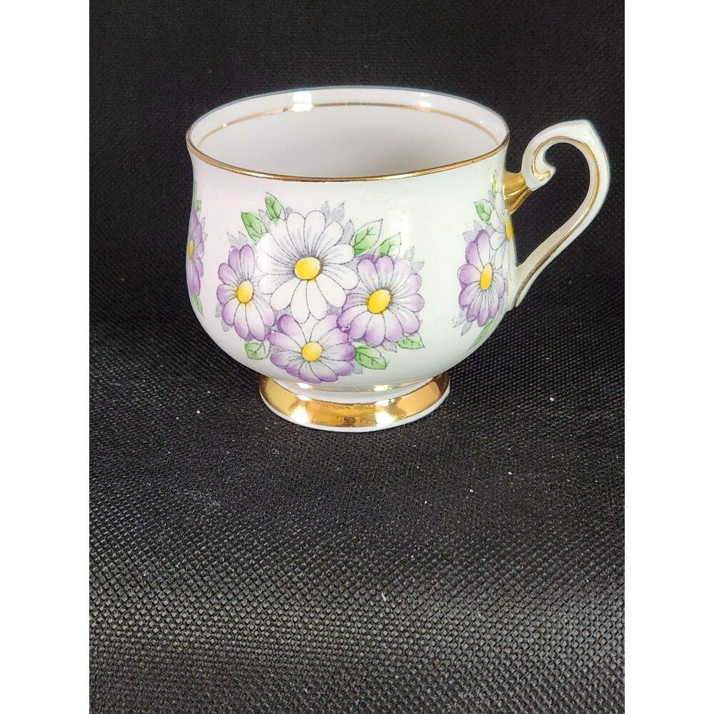 Vintage Phoenix by Thomas Forester & Sons China Tea Cup and Saucer Purple Daises